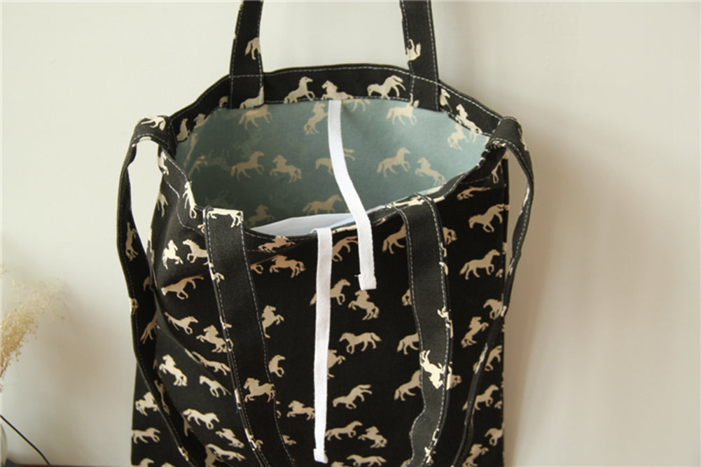 horse print tote bag
