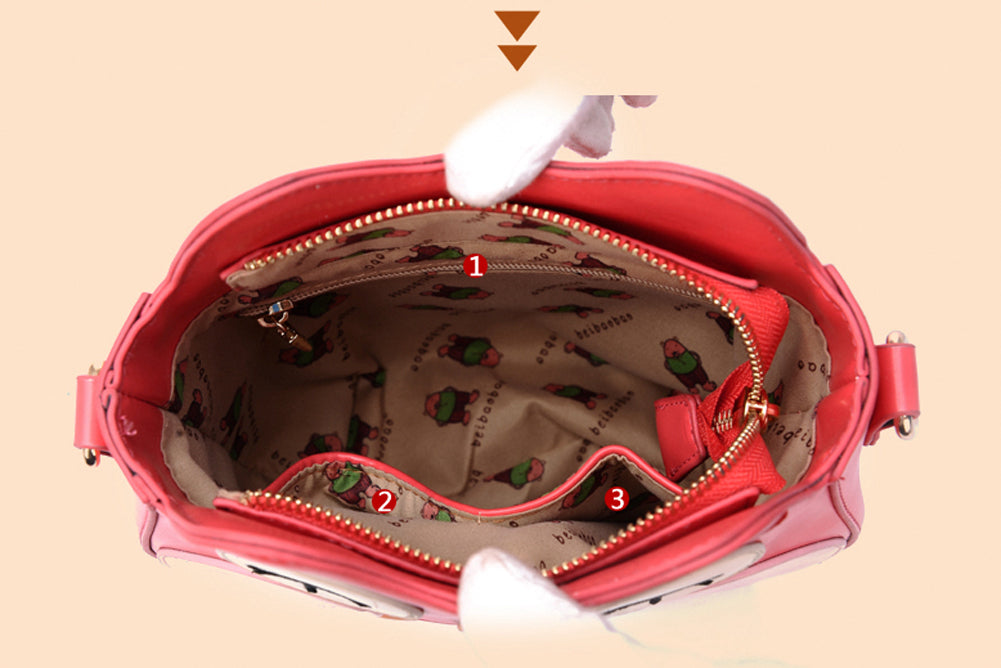 Cute Owl PU Leather Crossbody Bag