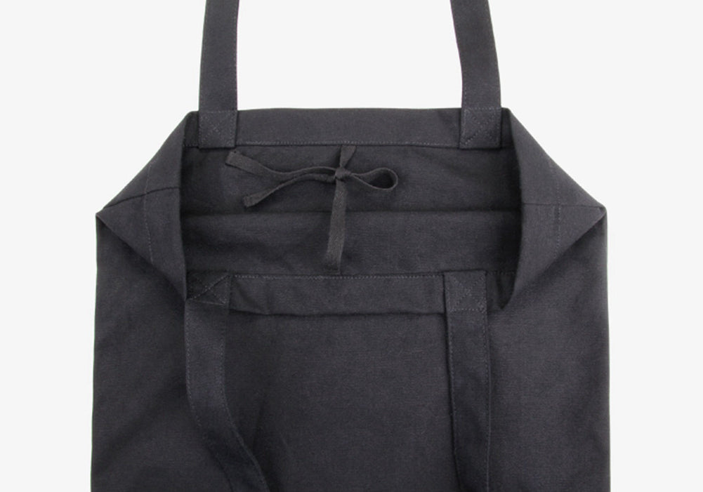 Textured Canvas Tote Bag - Cotton Linen Blend for Women
