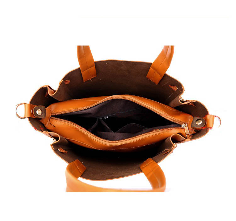 PU Leather 2-in-1 Tote Bag