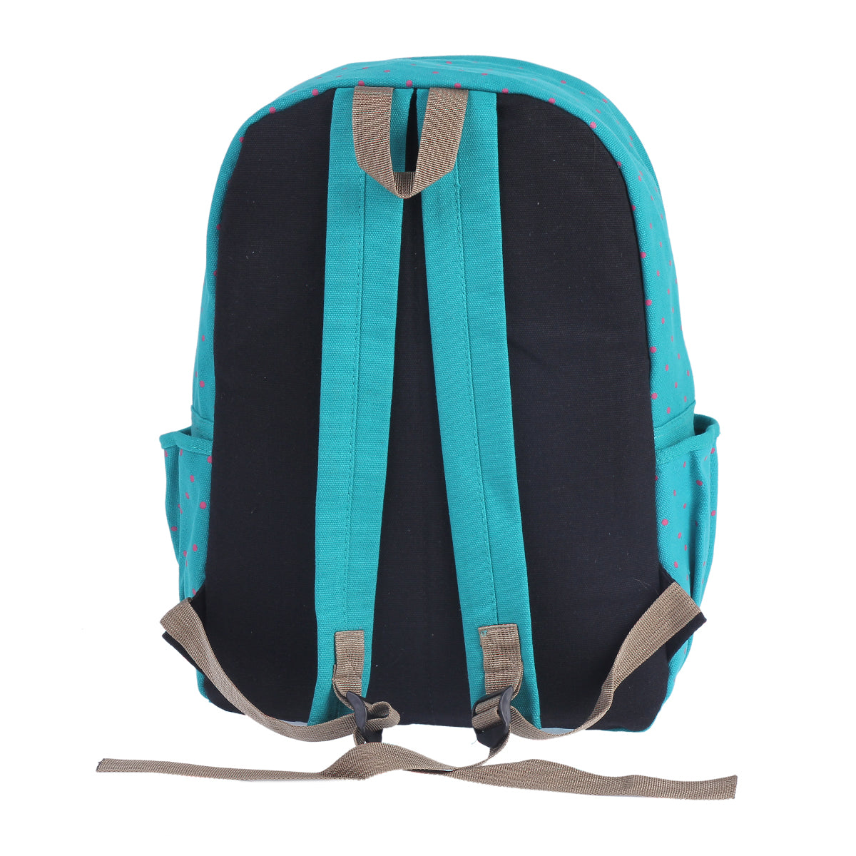 Polka Dot Bow Canvas Backpack