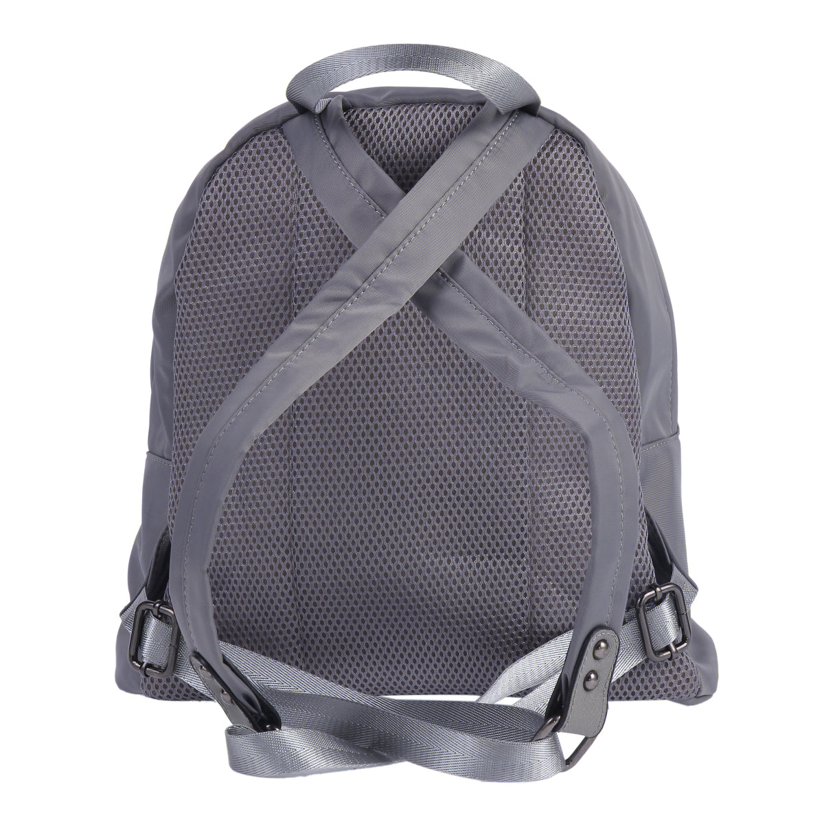 Fuzzy Accent Nylon Backpack