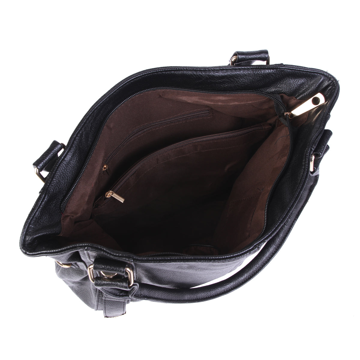 Vintage Elegant PU Leather 2-Way Handbag