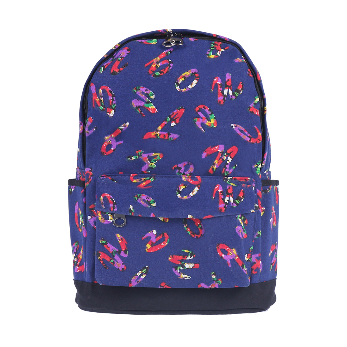 Colorful Alphabet Canvas Backpack