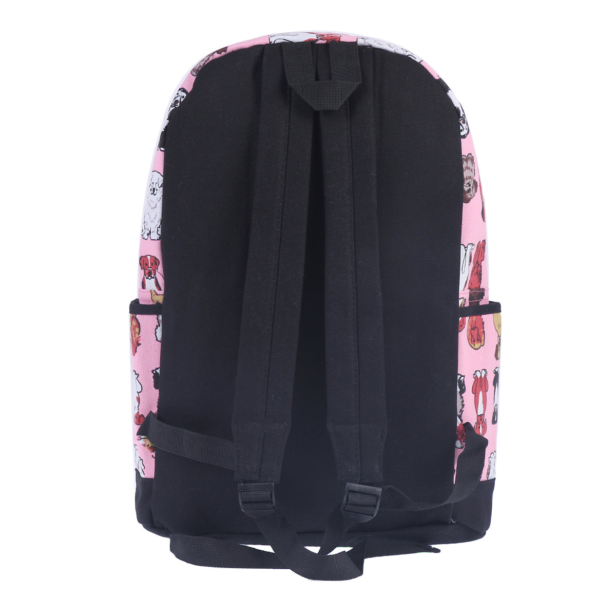 Dog Print Canvas Backpack