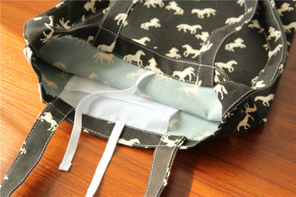 horse print tote bag