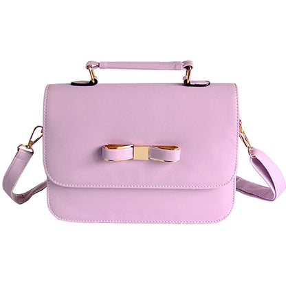 Bowknot PU Leather Crossbody Bag