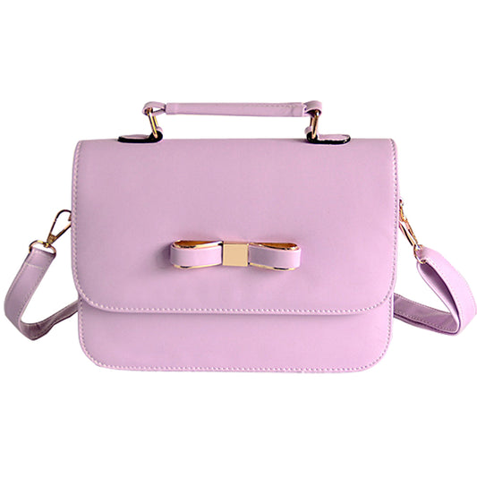 Bowknot PU Leather Crossbody Bag
