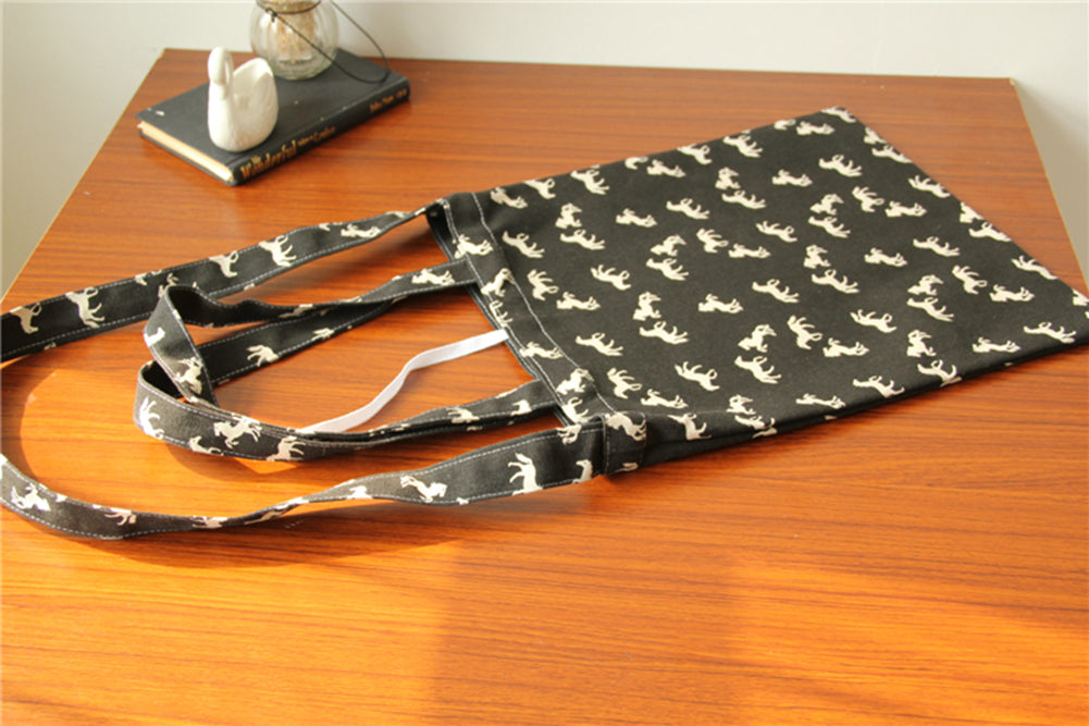 horse print tote bag
