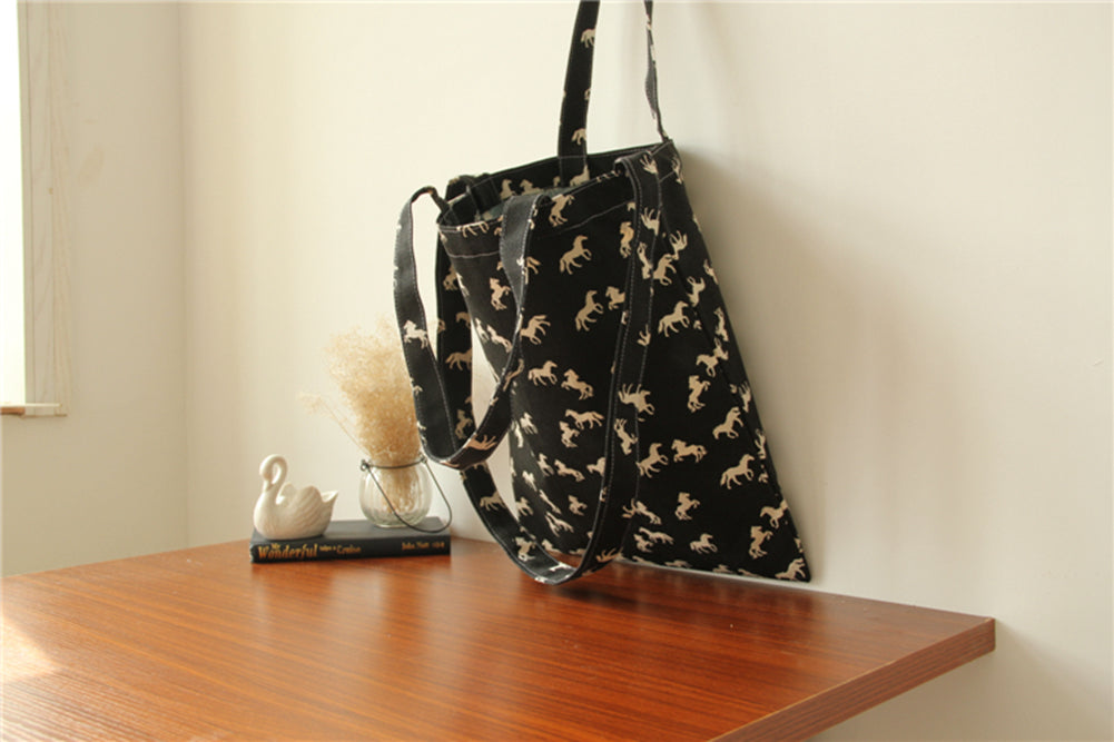 horse print tote bag