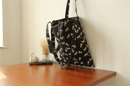 horse print tote bag