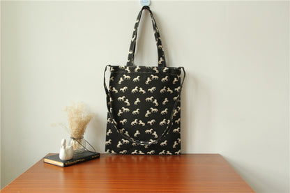 horse print tote bag