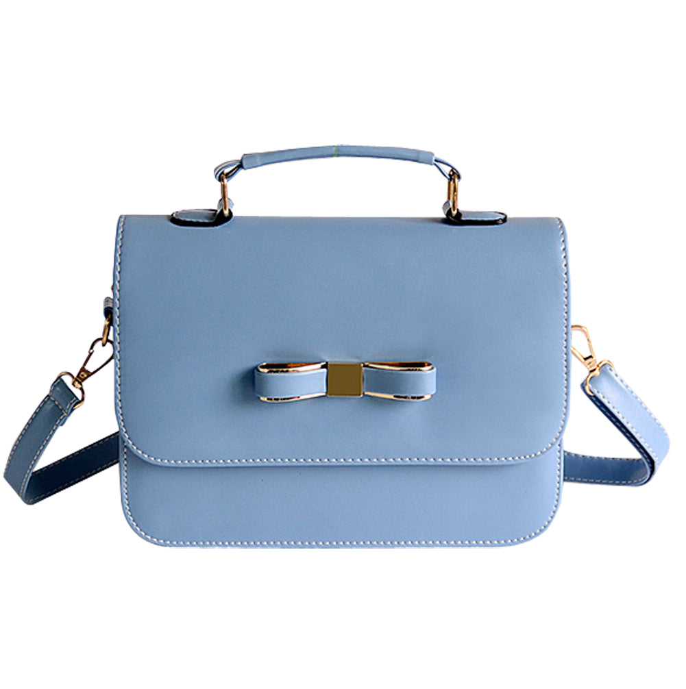 Bowknot PU Leather Crossbody Bag