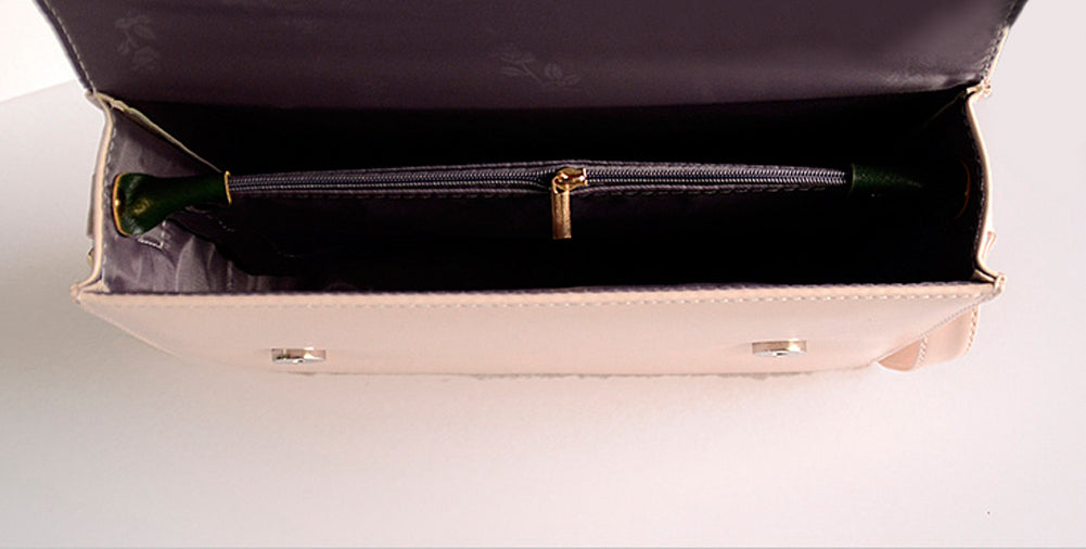 Bowknot PU Leather Crossbody Bag