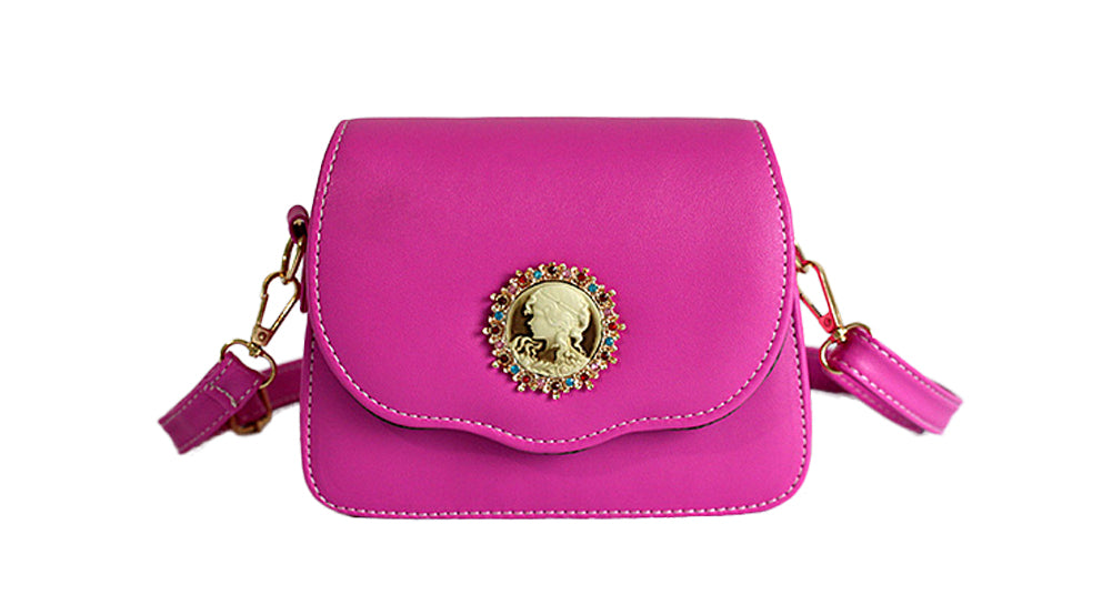 Vintage Embossed PU Leather Crossbody Bag