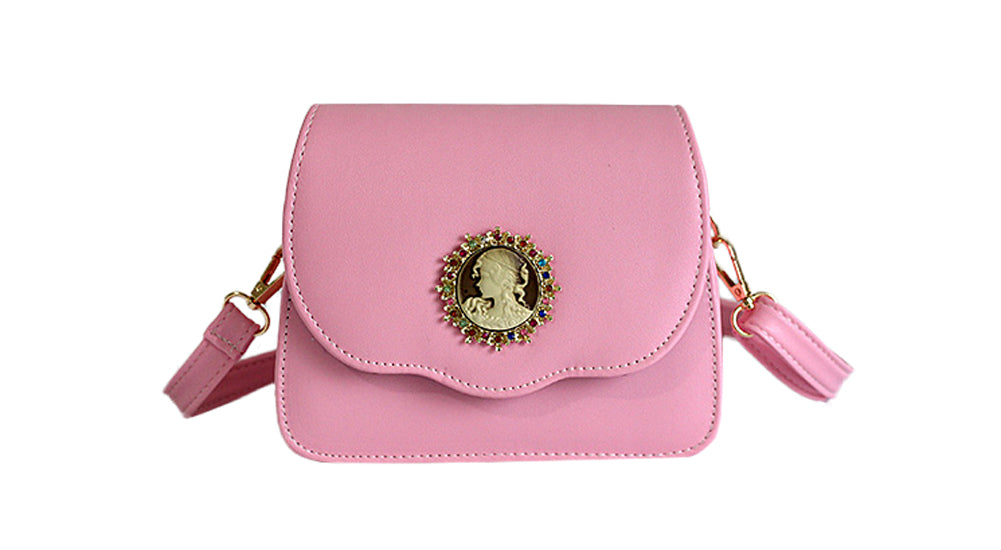 Vintage Embossed PU Leather Crossbody Bag