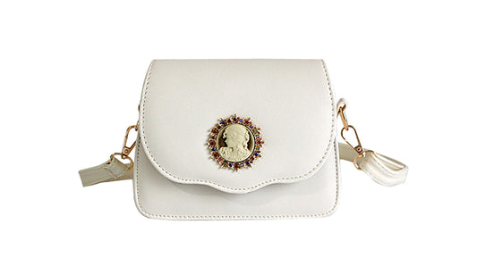 Vintage Embossed PU Leather Crossbody Bag