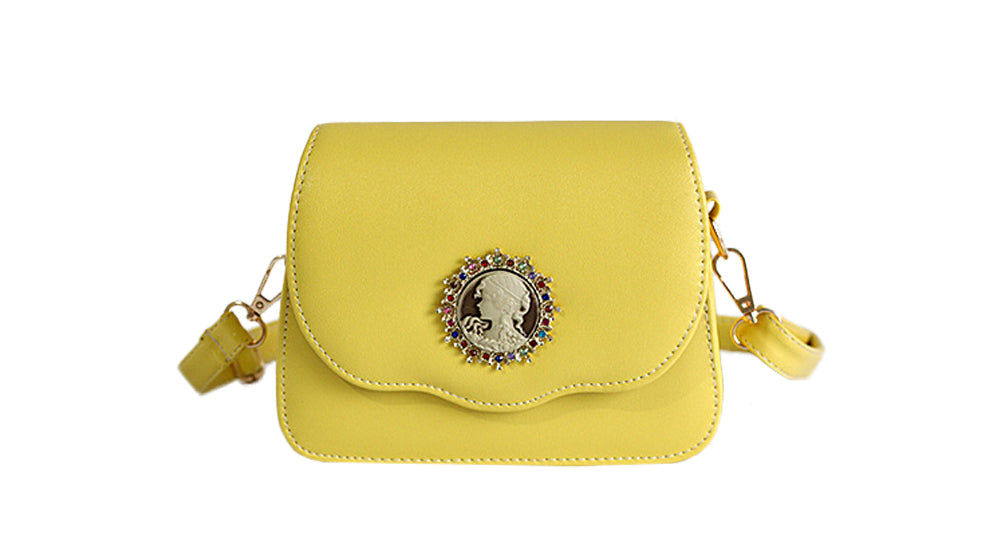Vintage Embossed PU Leather Crossbody Bag