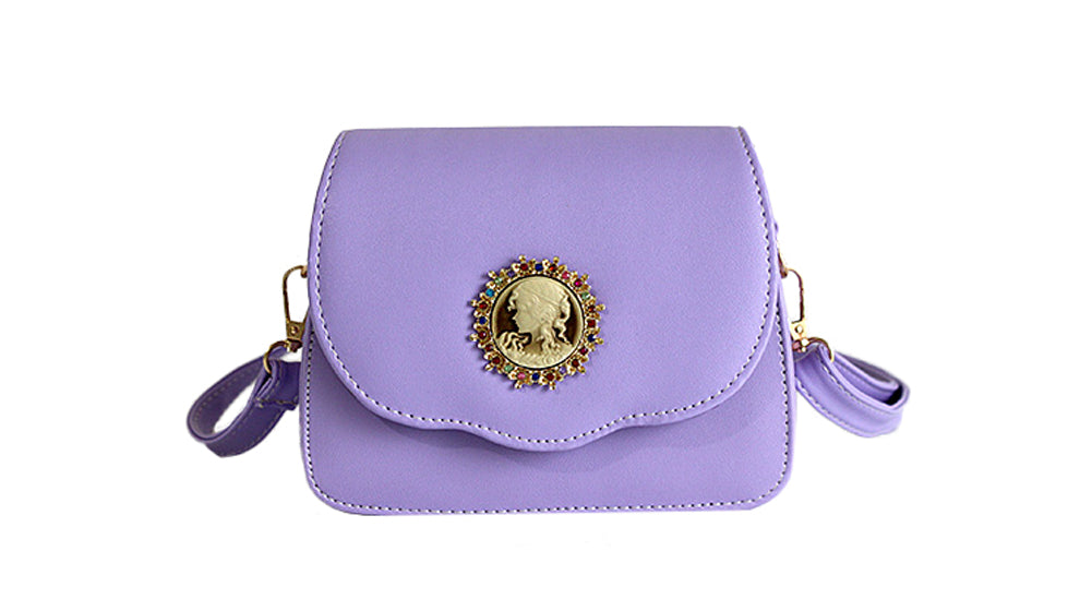 Vintage Embossed PU Leather Crossbody Bag