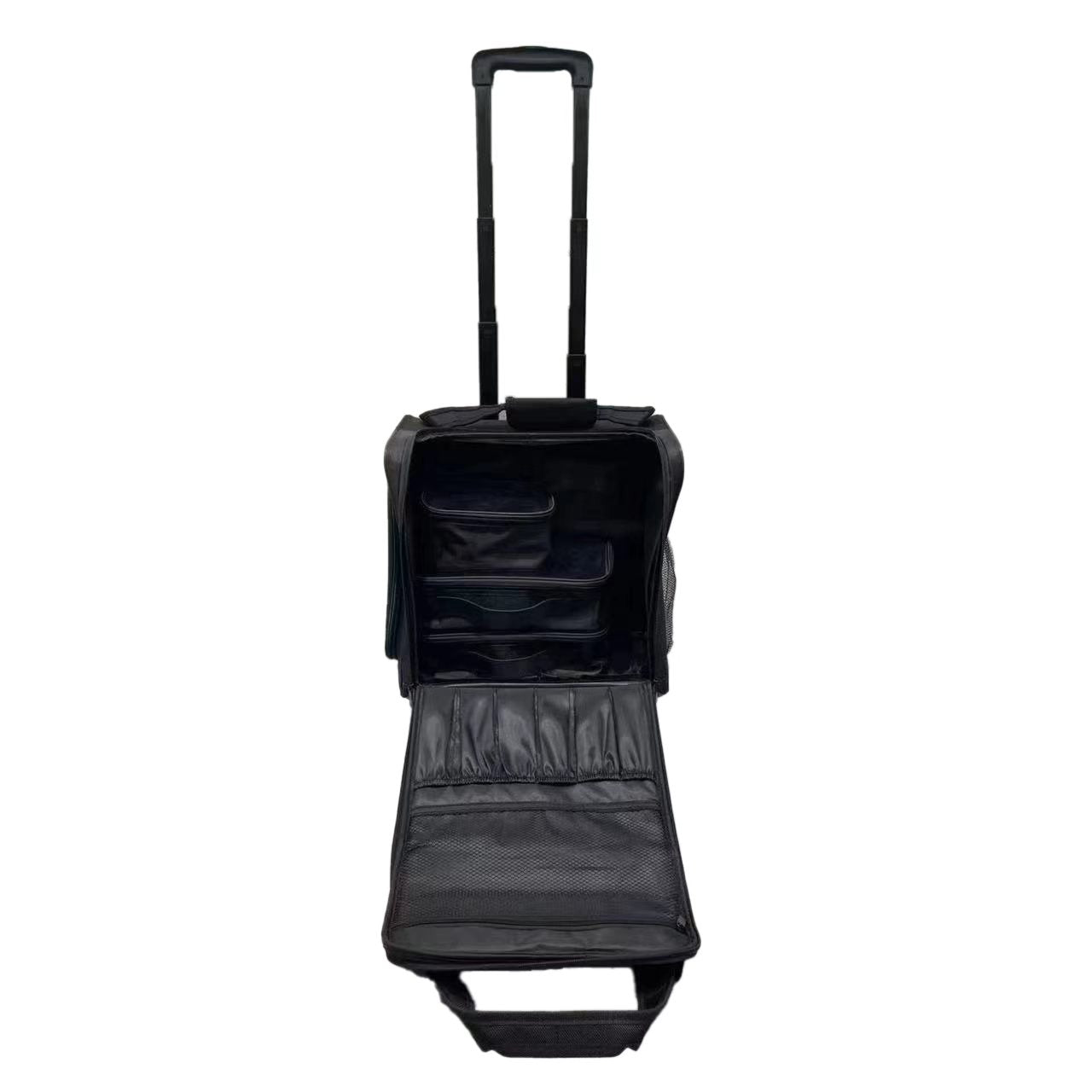 DAMARA Valises                      Premium PU Leather Rolling Carry-On Luggage