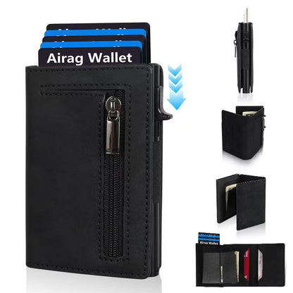 DAMARA Pocket Wallet RFID Blocking Pop Up Card Wallet