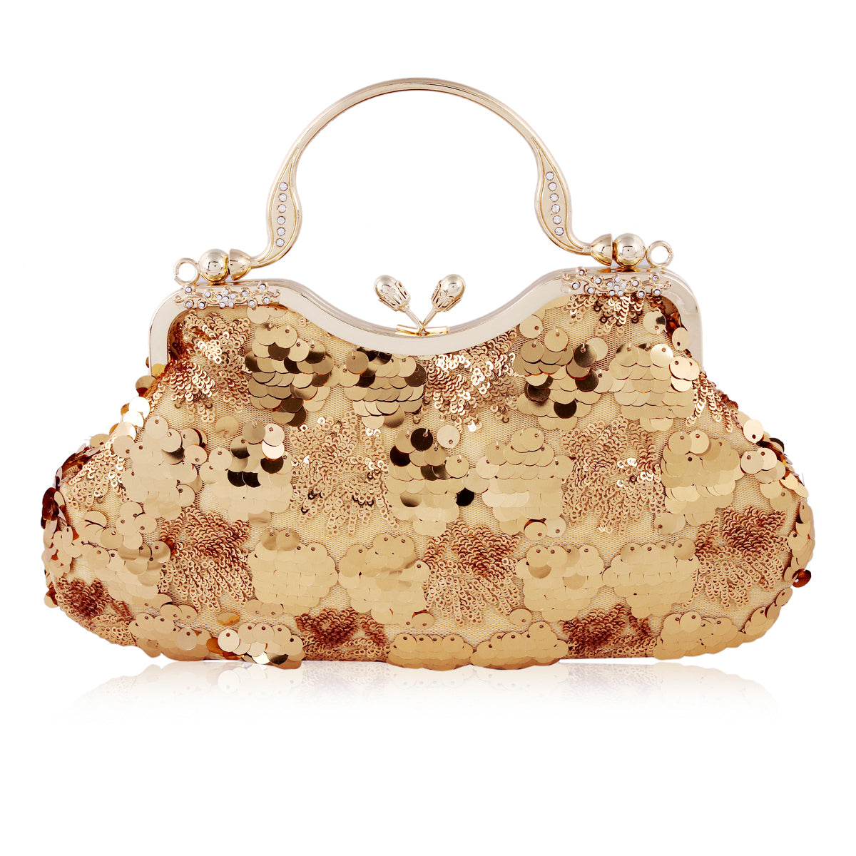 Sequin Clutch with Handle