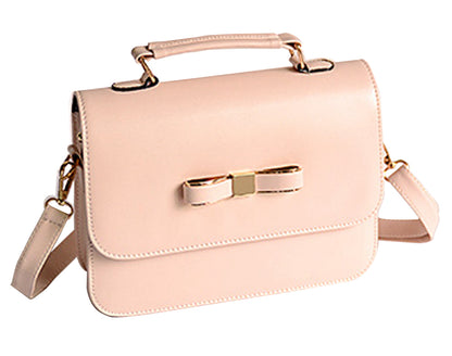 Bowknot PU Leather Crossbody Bag