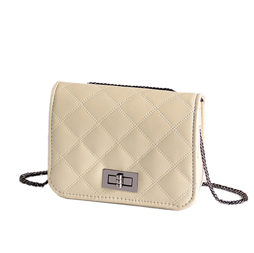 Quilted Chain Crossbody Bag