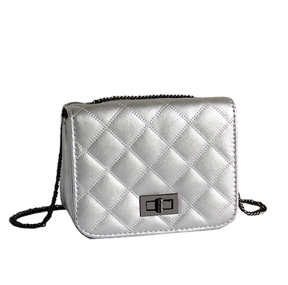 Quilted Chain Crossbody Bag