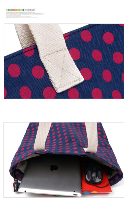 Vintage Polka Dot Tote Bag