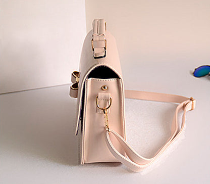 Bowknot PU Leather Crossbody Bag