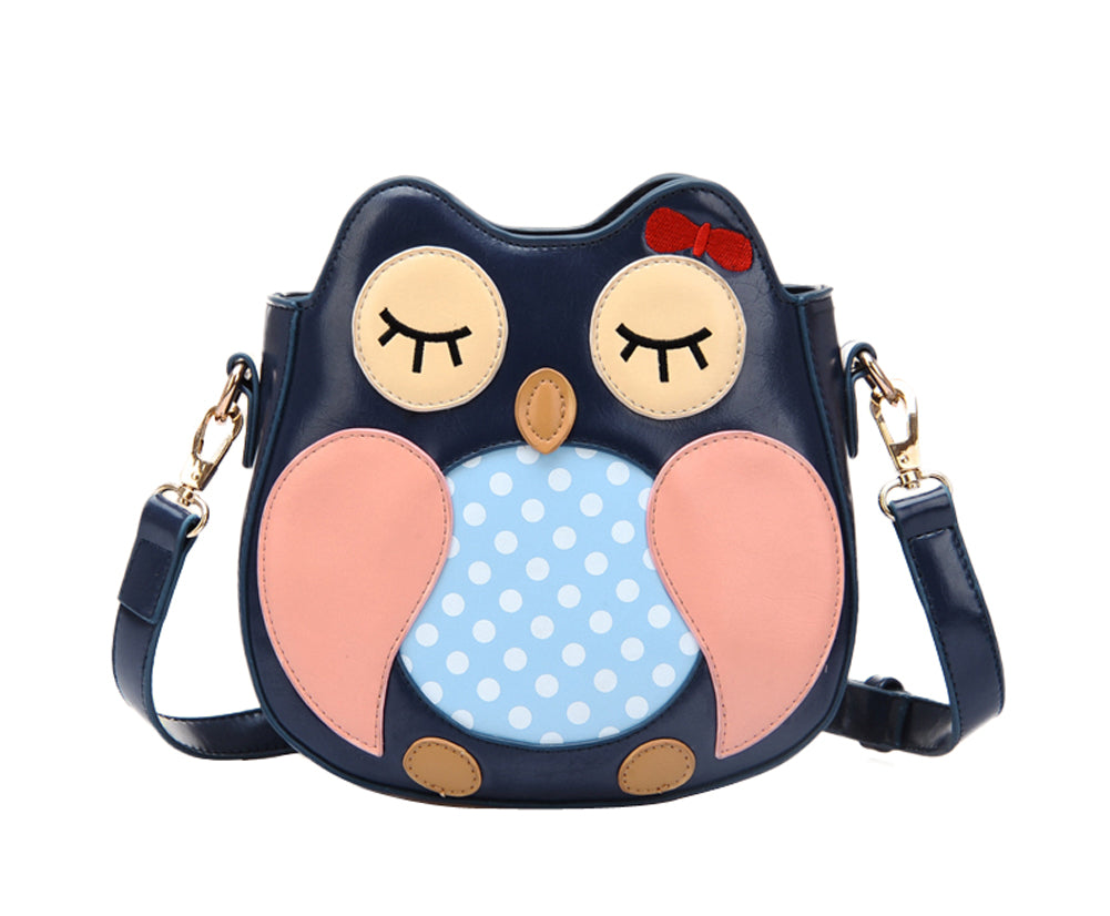 Cute Owl PU Leather Crossbody Bag