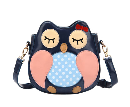 Cute Owl PU Leather Crossbody Bag