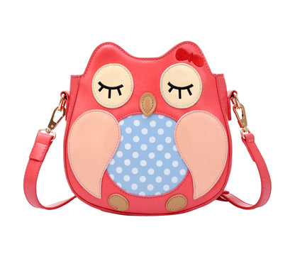 Cute Owl PU Leather Crossbody Bag