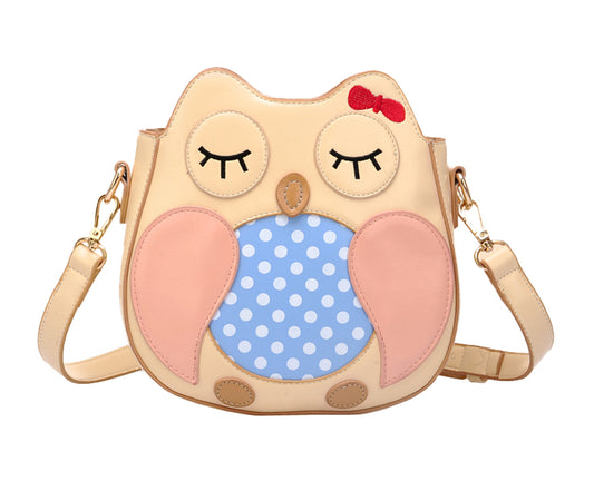 Cute Owl PU Leather Crossbody Bag