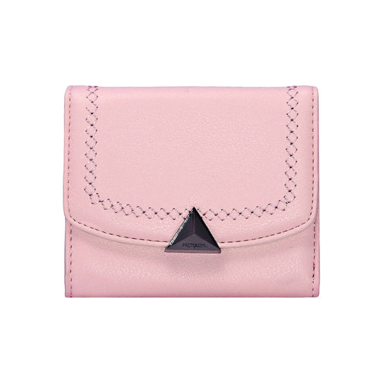 Small PU Leather Wallet for Women - Compact Card Holder with Coin Pocket