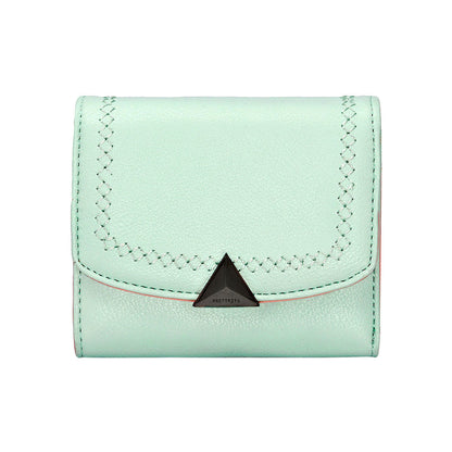 Small PU Leather Wallet for Women - Compact Card Holder with Coin Pocket