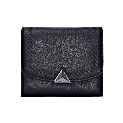 Small PU Leather Wallet for Women - Compact Card Holder with Coin Pocket