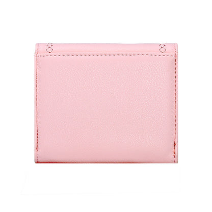 Small PU Leather Wallet for Women - Compact Card Holder with Coin Pocket