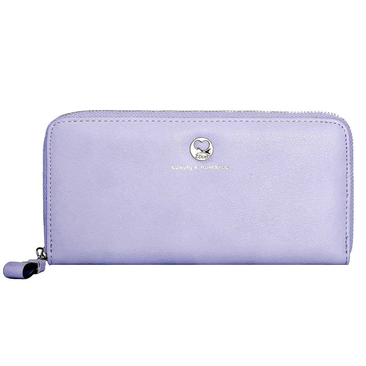 Women’s Long PU Leather Wallet - Zip Around Card & Coin Holder