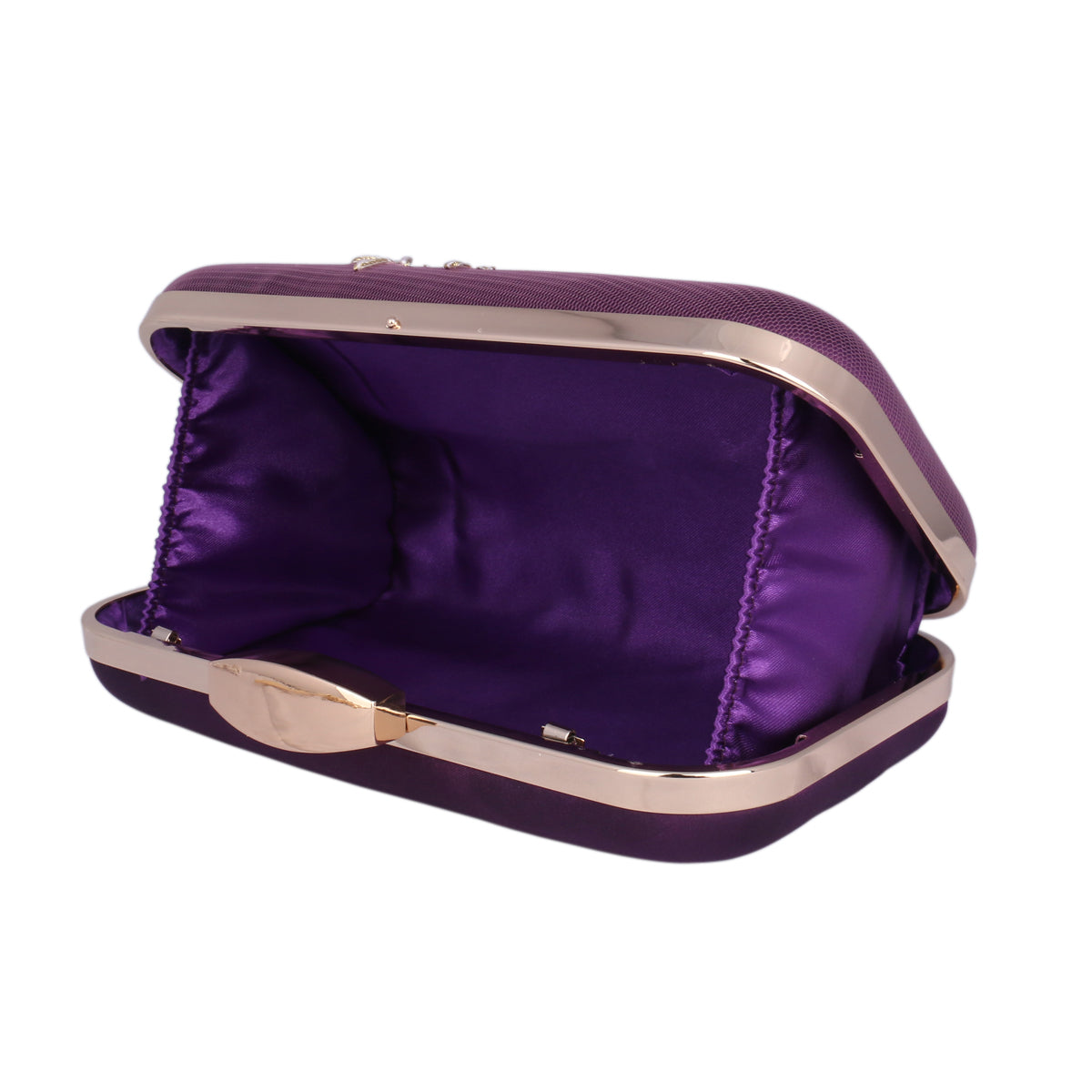 Satin Embroidered Clutch