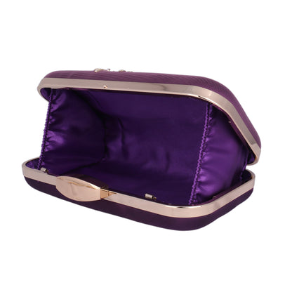 Satin Embroidered Clutch