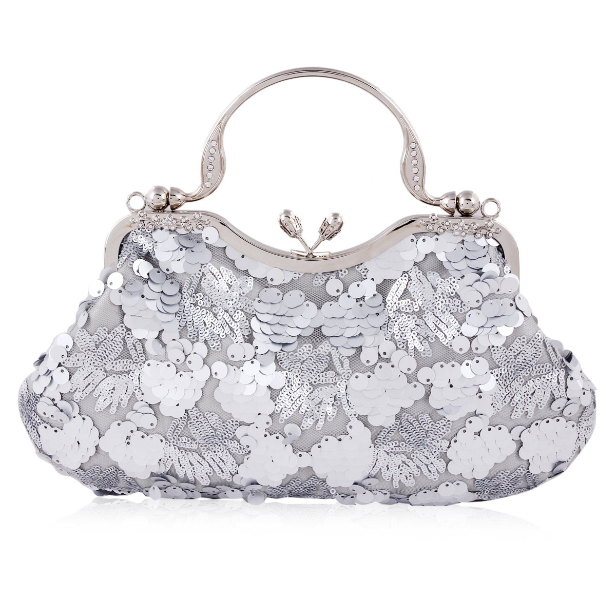 Sequin Clutch with Handle
