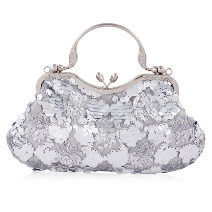 Sequin Clutch with Handle