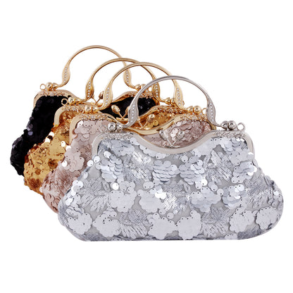 Sequin Clutch with Handle