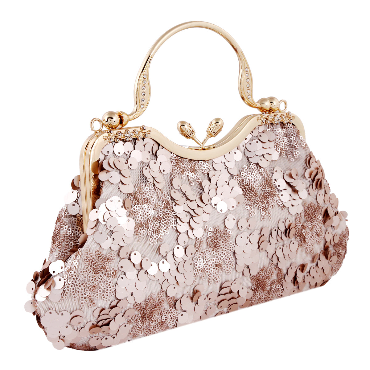 Sequin Clutch with Handle