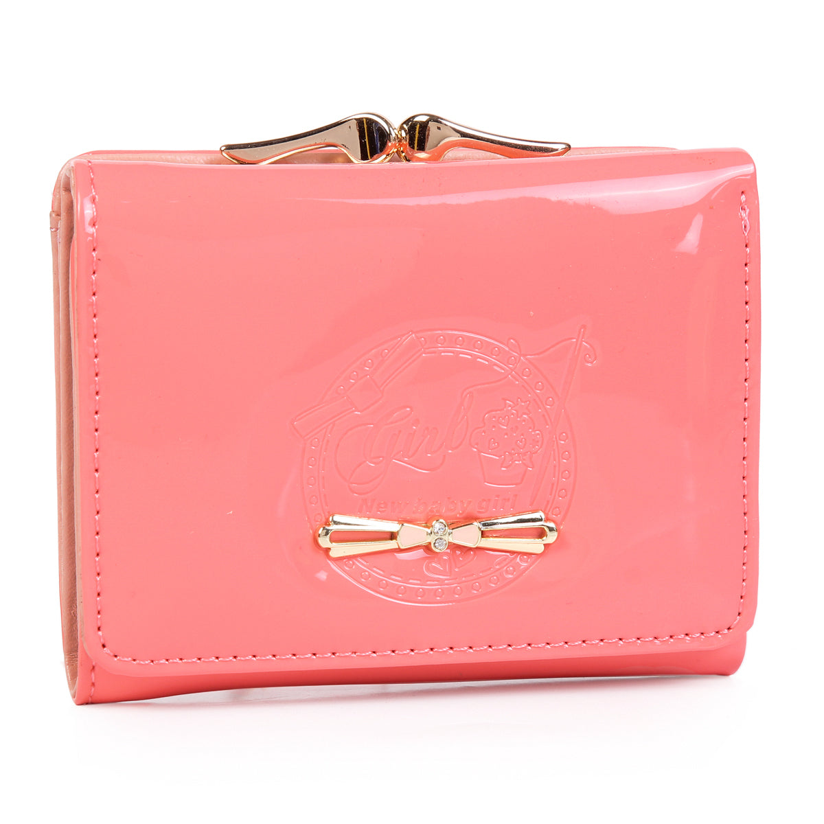 Short Wallet for Women - Shiny PU PVC Wallet