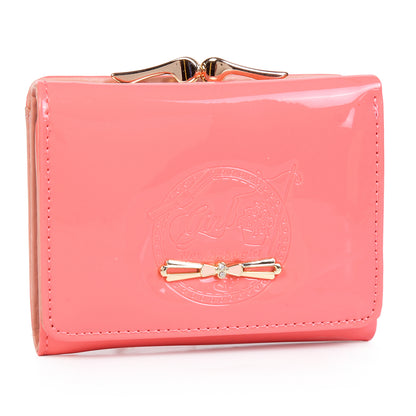 Short Wallet for Women - Shiny PU PVC Wallet