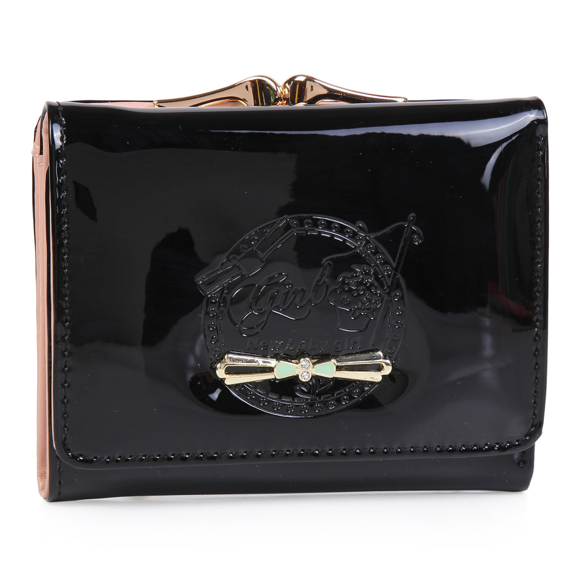 Short Wallet for Women - Shiny PU PVC Wallet