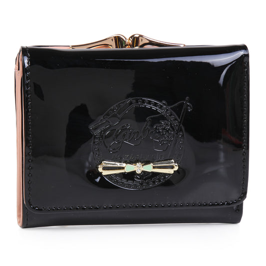 Short Wallet for Women - Shiny PU PVC Wallet